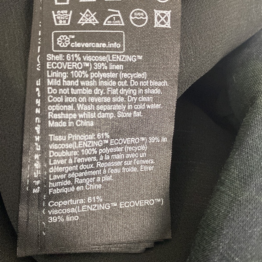 AllSaints Asta Heligan Linen Blend Skirt - Picture 9 of 12